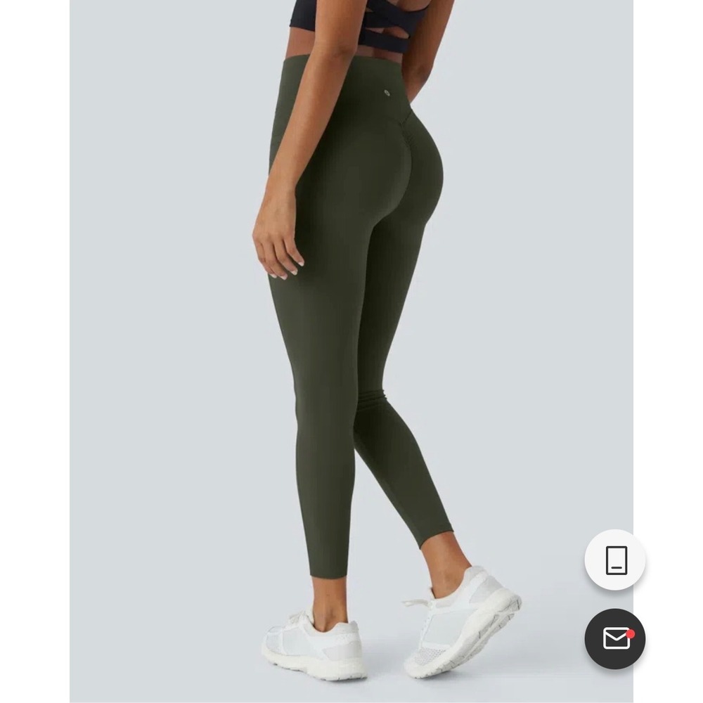 Halara UltraSculpt High Waisted Scrunch Butt Leggings Green – Women's XL – NWT